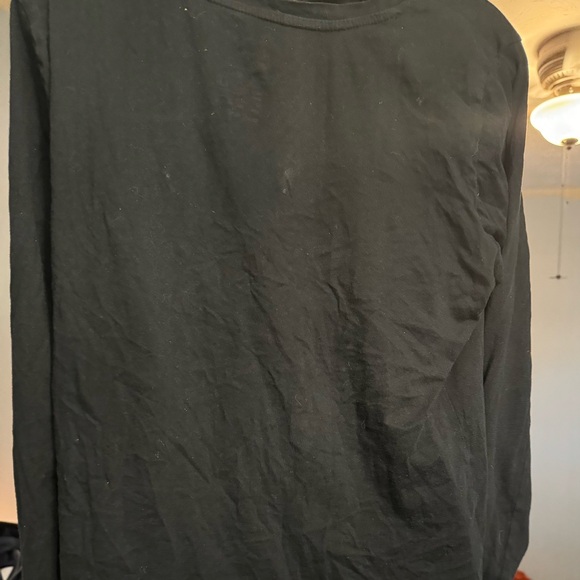 Gap The Essential Crew Black Long Sleeve Top. Size M - Picture 3 of 4